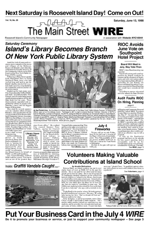 The Main Street WIRE - Volume 18, Issue 20