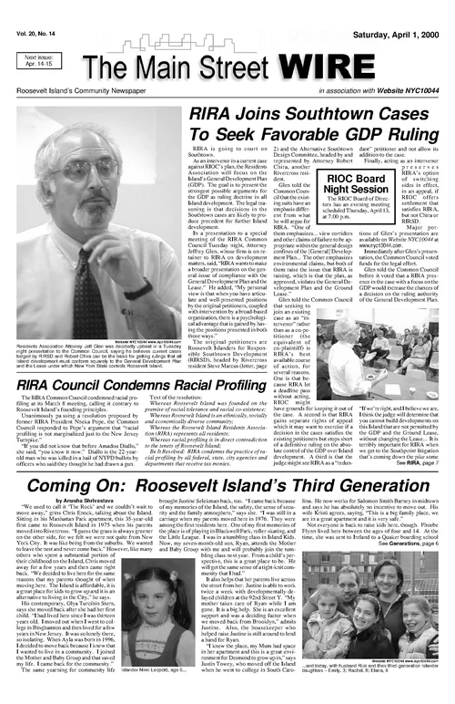 The Main Street WIRE - Volume 20, Issue 15