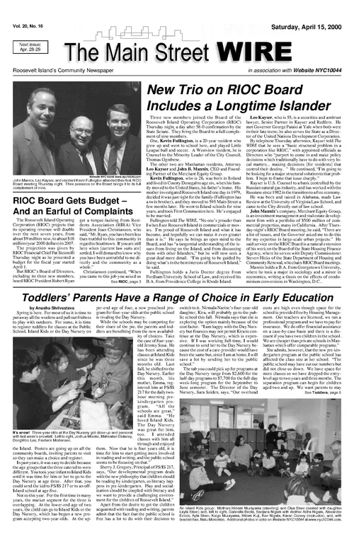 The Main Street WIRE - Volume 20, Issue 16