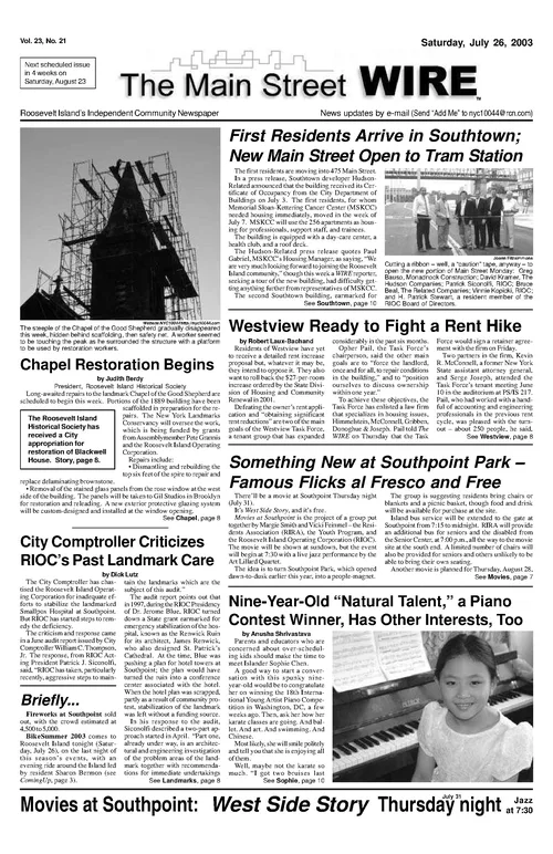 The Main Street WIRE - Volume 23, Issue 21