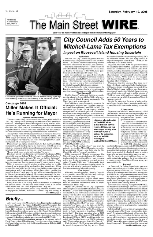 The Main Street WIRE - Volume 25, Issue 12