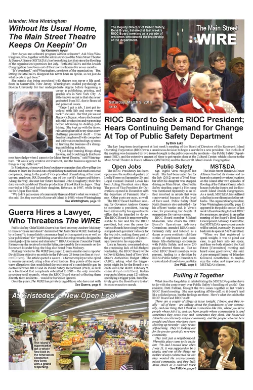 The Main Street WIRE - Volume 33, Issue 12